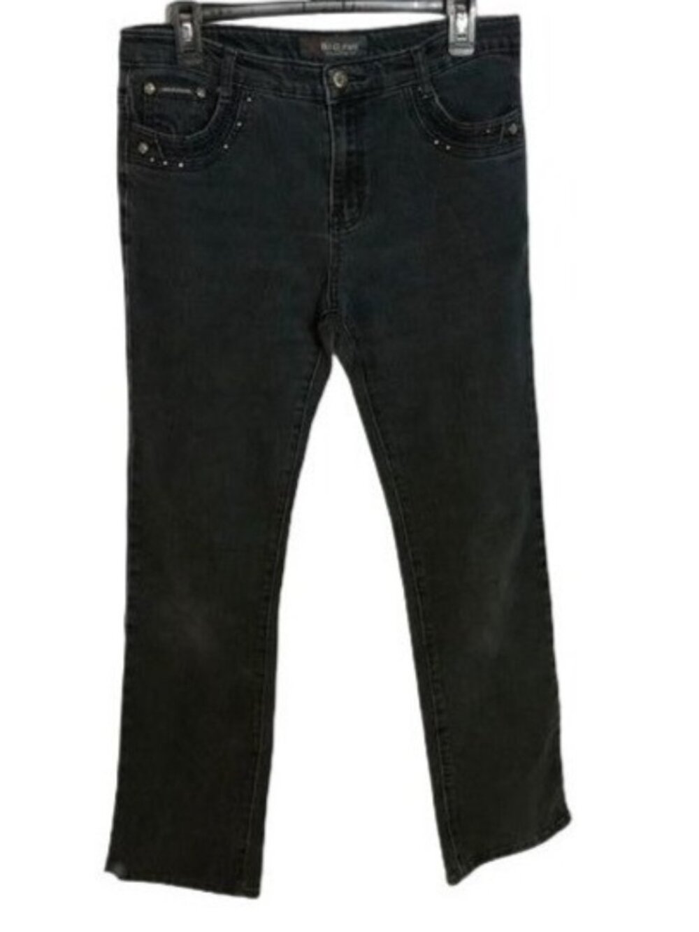 H&amp;D jeans casual fashion embellished jeans blue medium wash 48 waist 32" REA